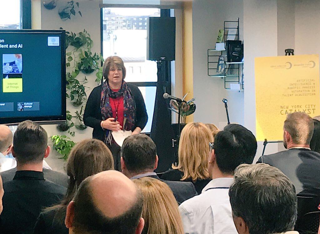 “We get scared of AI because there’s a lot of hype around asking ‘what’s going to happen to jobs?’ AI isn’t going to take them over, but it is going to make jobs look different.” #WeAreAMS #AMSCatalyst #bots&amp;bodies