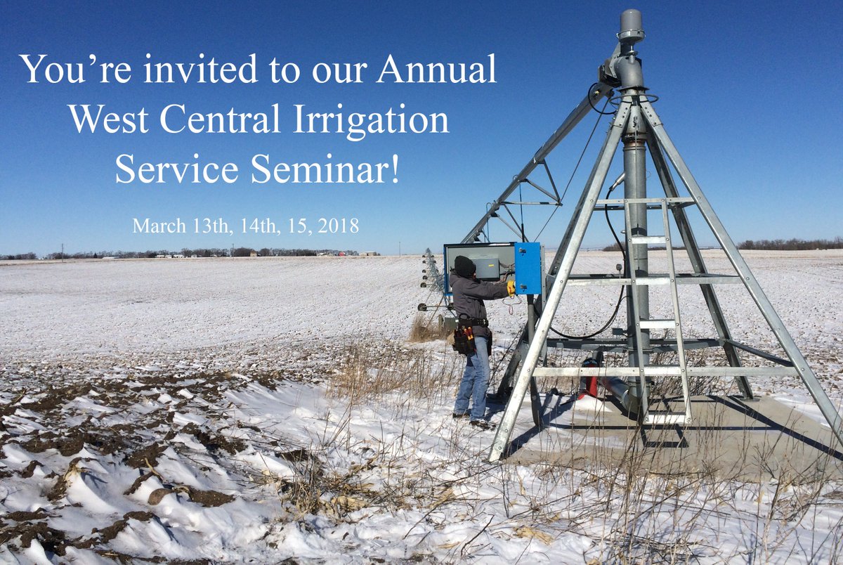 WCIrrigation's tweet photo. Our Service Seminar is only a week away! Come join us on March 13th, 14th, or 15th to get learn and discuss new service related questions, concerns, and troubleshoots...plus lunch will be provided 😉 https://t.co/USv1vY1LRZ