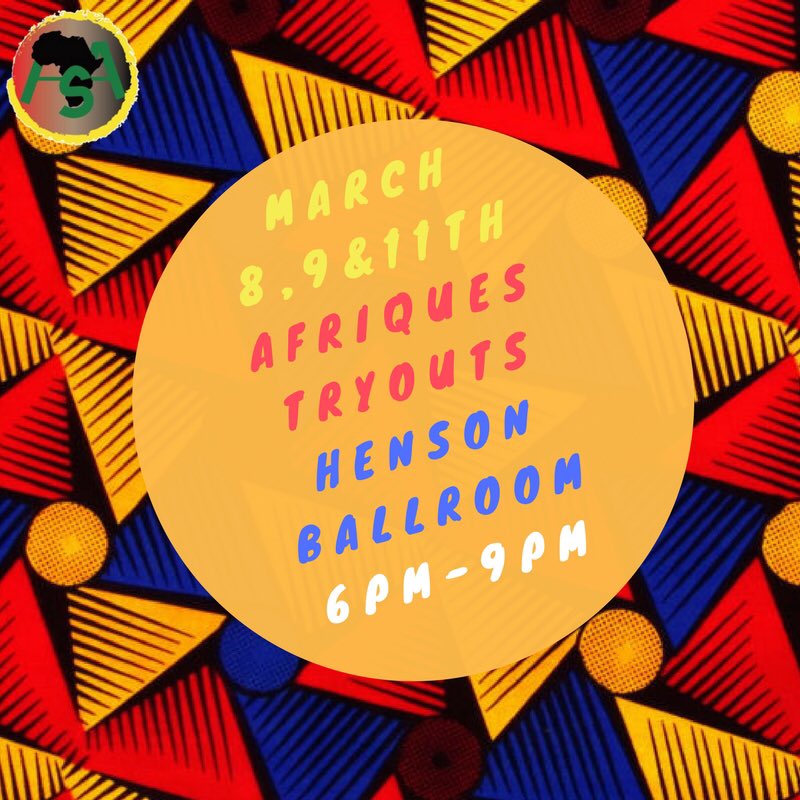 umes_afriques's tweet photo. Interested in becoming a part of Afriques? Come out on March 8,9 &amp; 11th for tryouts 🕺🏾 DM for more info ‼️ #UMES https://t.co/HE5JPtgVjM