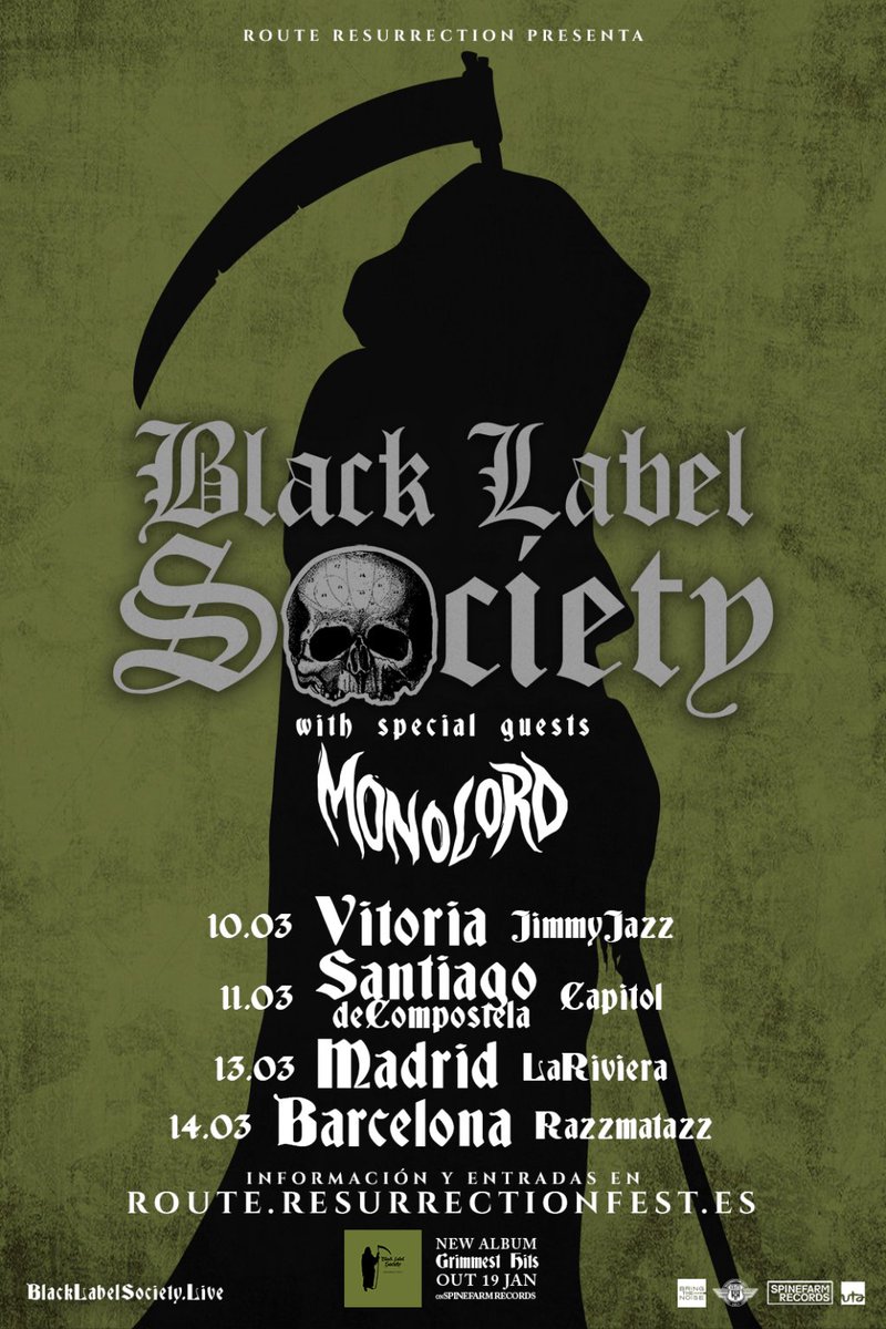 gzrockmusic's tweet photo. #blacklabelsociety a punto de colgar el cartel de "Sold Out" en Santiago de Compostela @ResurrectionESP @MonolordSweden
@Oficial_BLS @ZakkWyldeBLS #RF2018 #ResurrectionFestEG #RouteResurrectionFest #Monolord #Metal https://t.co/7xFGyHK6OF https://t.co/YOfJCiJuIv