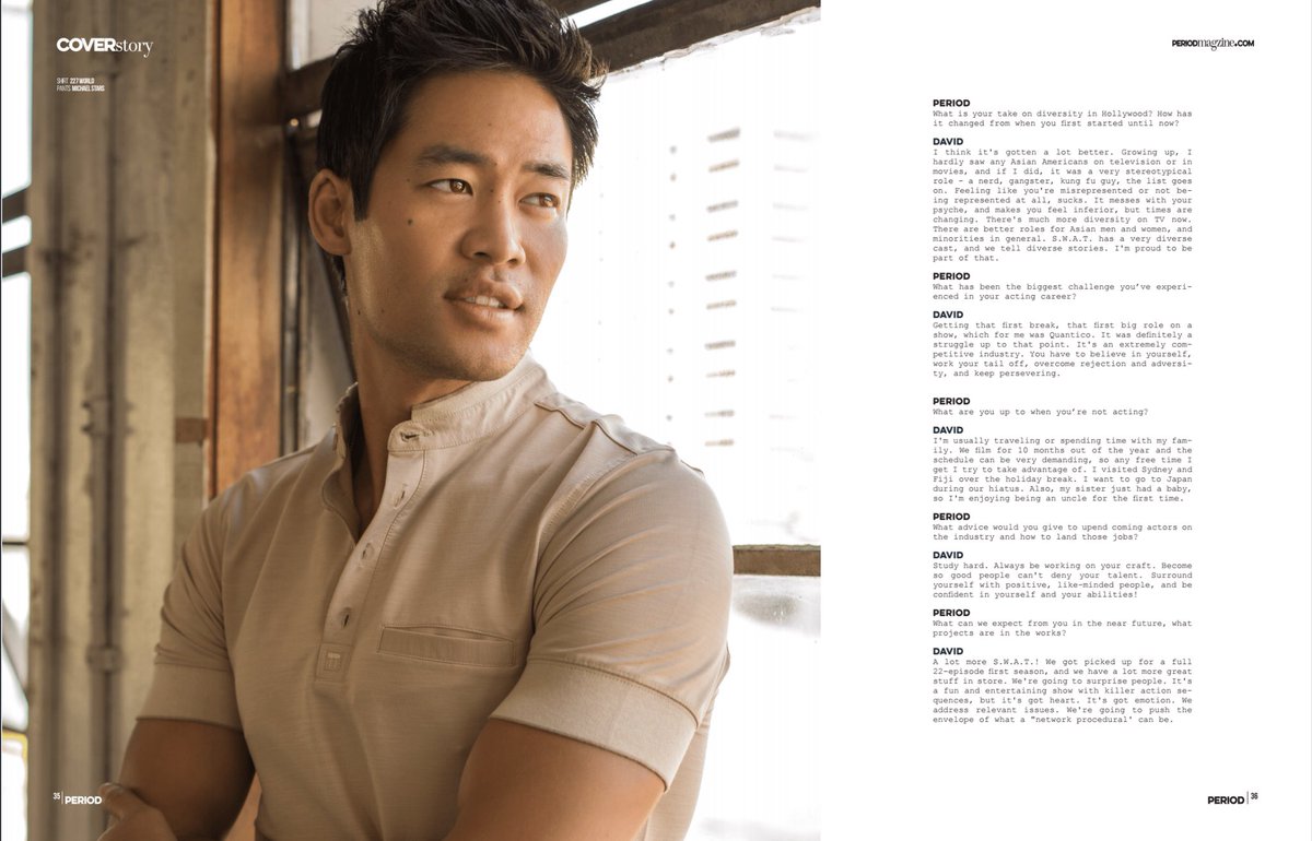 davidbradleylim's tweet image. Loved talking @swatcbs with #PeriodMagazine! Full interview below... 🗞