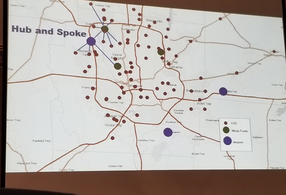 arae08's tweet image. @UrbanD1 Retail is 50% #overbuilt in the US. Add in #hyperconsolidation (Amazon buying Whole Foods, RiteAid now Albertsons) and #automation, easy to imagine Hub + Spoke model for future 1hr delivery of everything #UrbNEXT2018