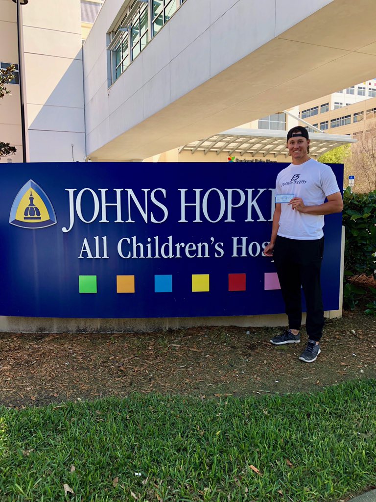 Grateful that my career allows me to give back to places that continue to help others like John Hopkins Children's Hospital down here in Florida #BeBold