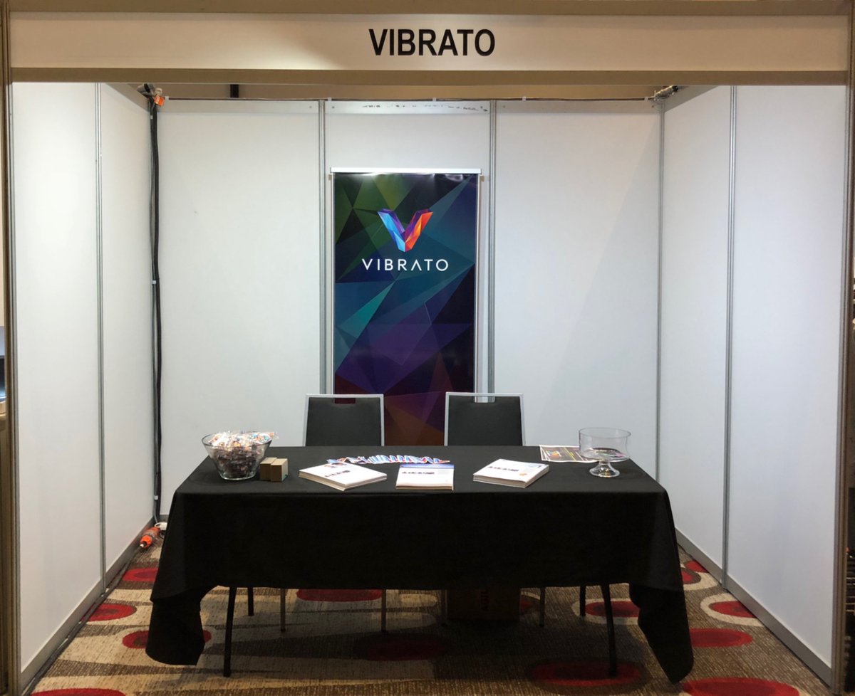 teamvibrato's tweet photo. Setting up for @Wesfarmers IT conference in Melbourne, come by and say hi to #teamvibrato Pete Gatt @Algattos and Dave Hyman! #technicalpartners #devops #innovation https://t.co/Mh4khnfZiO