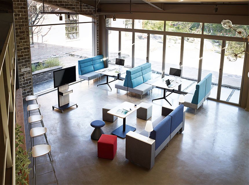 Fursys Square Sofa Lounge Series is our newest addition in collaborative workspaces with endless configurations - ow.ly/q1B930iNlD5 #workhappy#sbr#futurehumanoffice