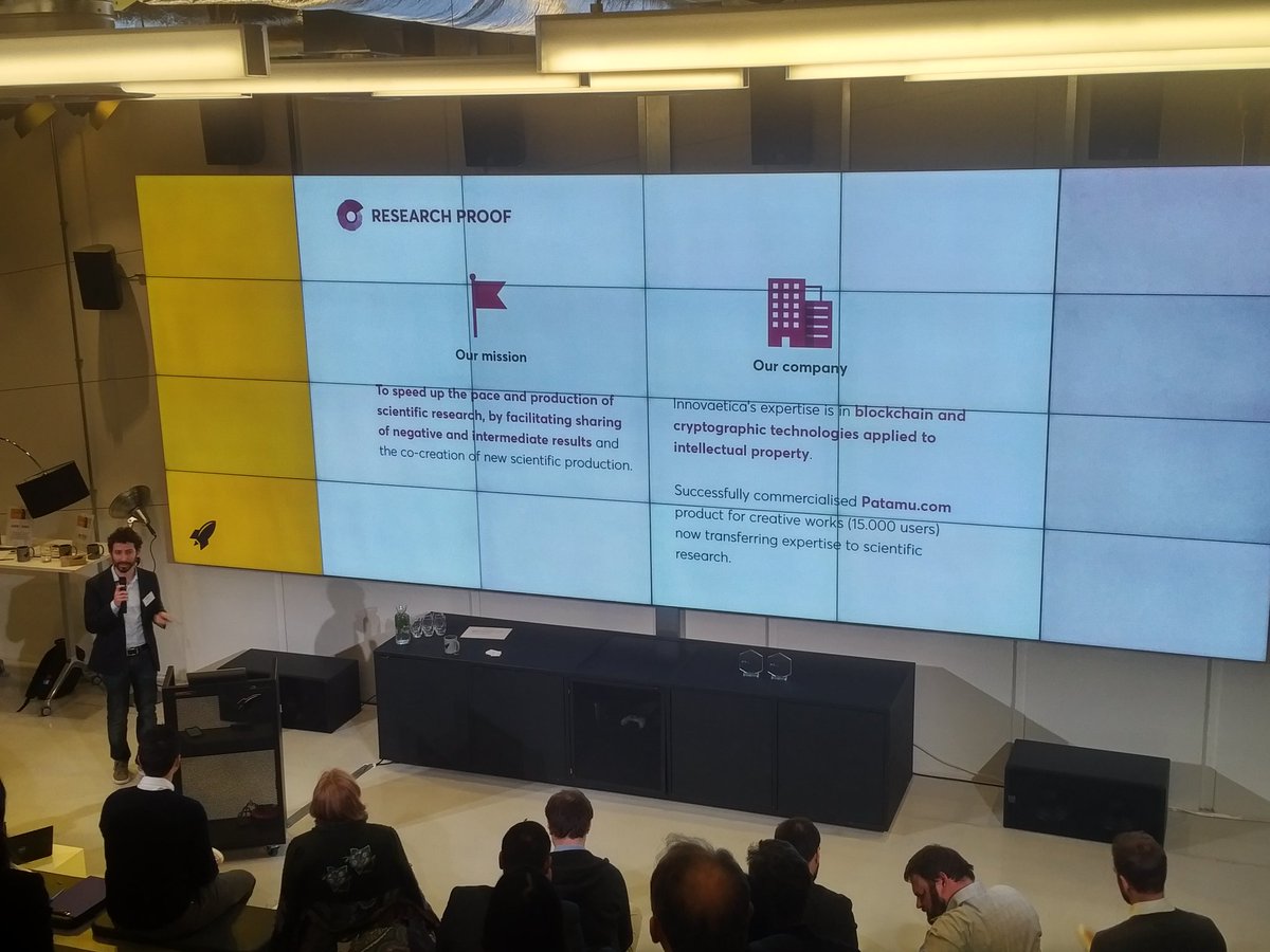 <a href="/H2020SME/">SME Instrument - EIC pilot</a> company <a href="/ResearchProof/">ResearchProof</a> uses the blockchain technology to speed up the research pace and results