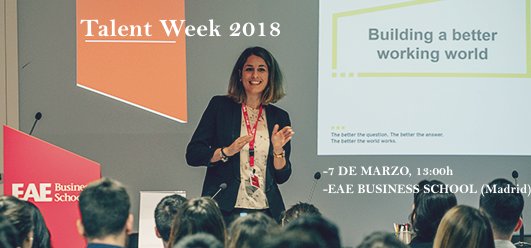 MeetYour_Talent's tweet photo. ¿Te gustaría pasar un buen rato con Talentplay? Mañana a las 13:00 horas estaremos en la EAE Business School para hablar de empleo en una charla muy interesante de la que seguro sacáis provecho ¡Os esperamos! :) https://t.co/Vc4Qty0hWZ