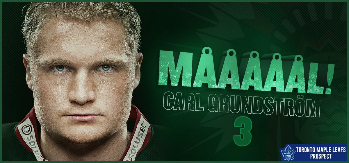 MÅÅÅÅL! I spel fem mot fyra utökar vi ledningen till 2-0. Carl Grundström står påpassligt framför kassen och rakar in en retur efter 15:42.