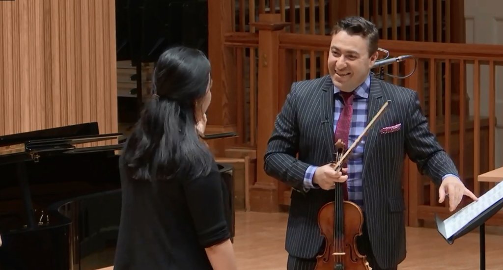 RCMLondon's tweet photo. 'You must always create atmosphere' - wise words from Maxim Vengerov! #RCMLive https://t.co/XsPtK4DbRX
