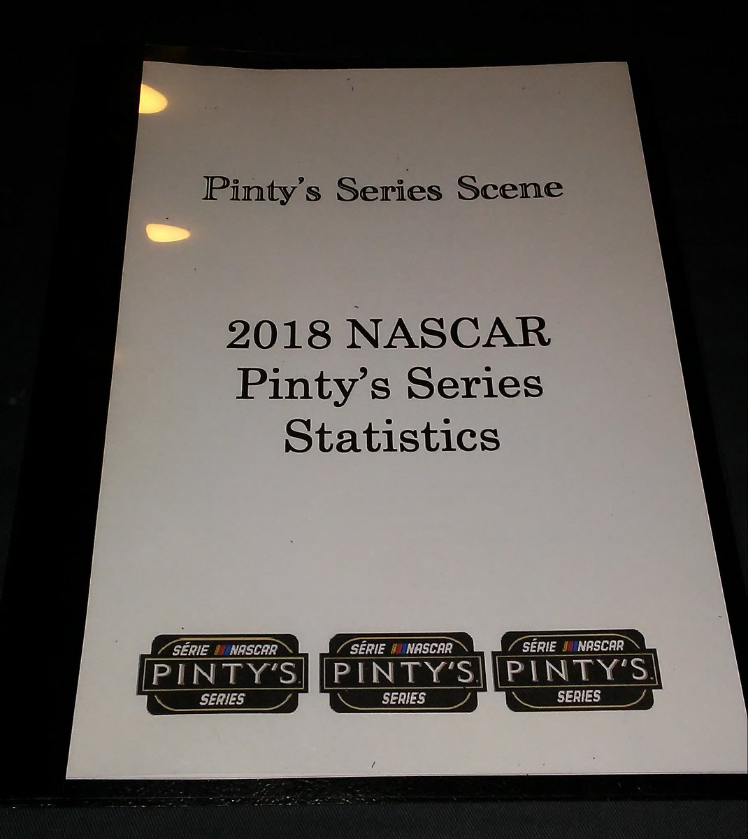 Won't be long before we start updating the #NASCARPintys statistical book to reflect new stats and records for 2019. Each race, driver and track stats are updated, although not all stats are included in the 40 plus page book.