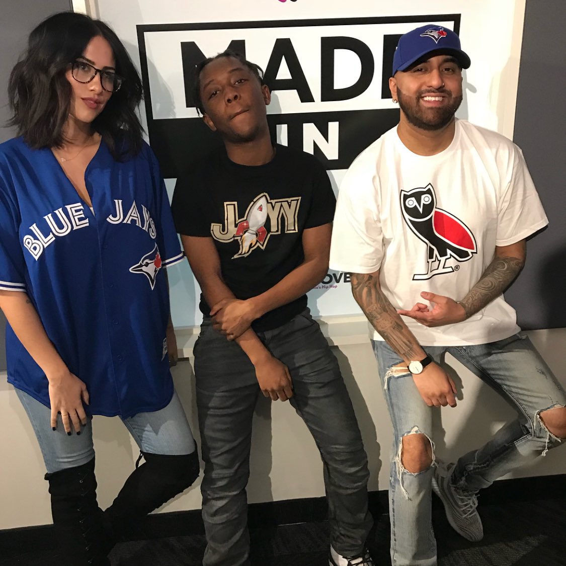 PeterKash's tweet photo. S/O @NoJokeJigSaw @6irdz @_JayyBrown @justluu 🔥 #MadeInTorontoTakeover @935TheMoveTO #Toronto https://t.co/PETFhUbuwu