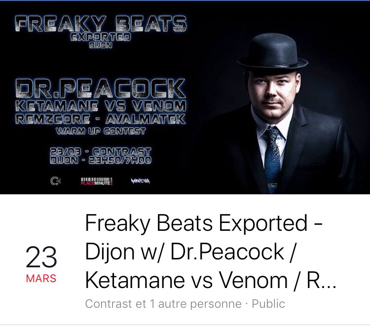 Ketamane_Ofcl's tweet photo. /!\ On se retrouve le Vendredi 23 mars pour une Freaky beats pour ma première à Dijon pour un vs avec le poto venom aux côtés de Dr peacock, Remzcore et Avalmatek /!\ #amnexia #ketamane https://t.co/gdH0qU9uv2