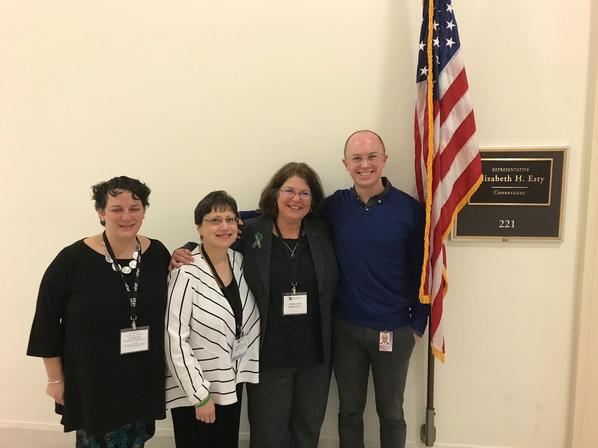 ilanagarber's tweet photo. CT delegation with staffer from Congresswoman Esty. #NFXFAD #FragileX https://t.co/c4Y5BFChpc