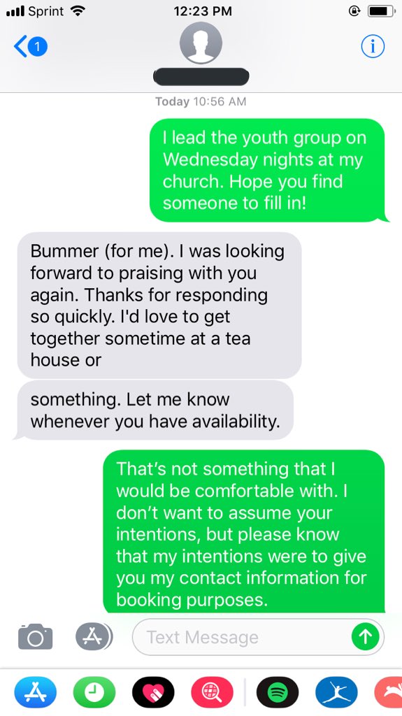 hellomollz's tweet photo. Today on #LifeOfWomenInMinistry...
When someone at an event youโre leading at asks for your contact info for booking purposes and it turns into this...
#neveragain #emailonly https://t.co/nAOAk0DJMn
