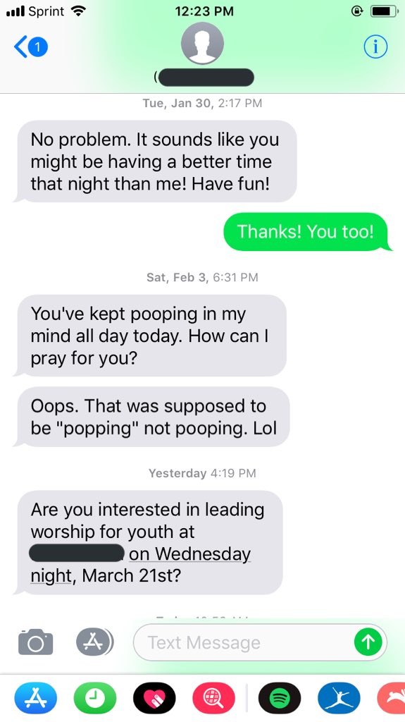 hellomollz's tweet photo. Today on #LifeOfWomenInMinistry...
When someone at an event youโre leading at asks for your contact info for booking purposes and it turns into this...
#neveragain #emailonly https://t.co/nAOAk0DJMn