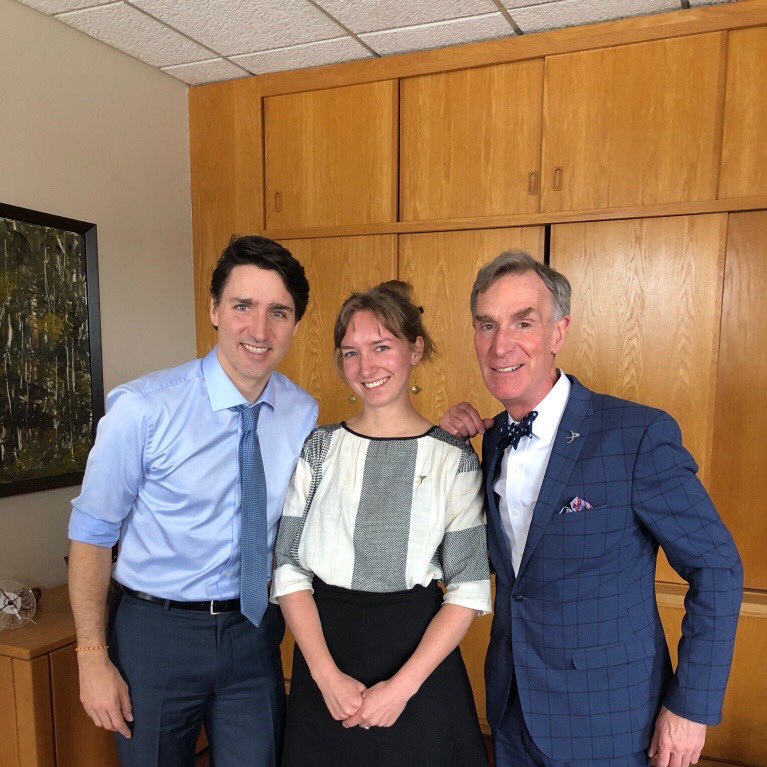 exploreplanets's tweet image. When nations dream big, everything falls into place. Our CEO @BillNye and National Coordinator for Canada Kate Howells spoke with Prime Minister @JustinTrudeau this morning about science, innovation, and Canada's future in space.