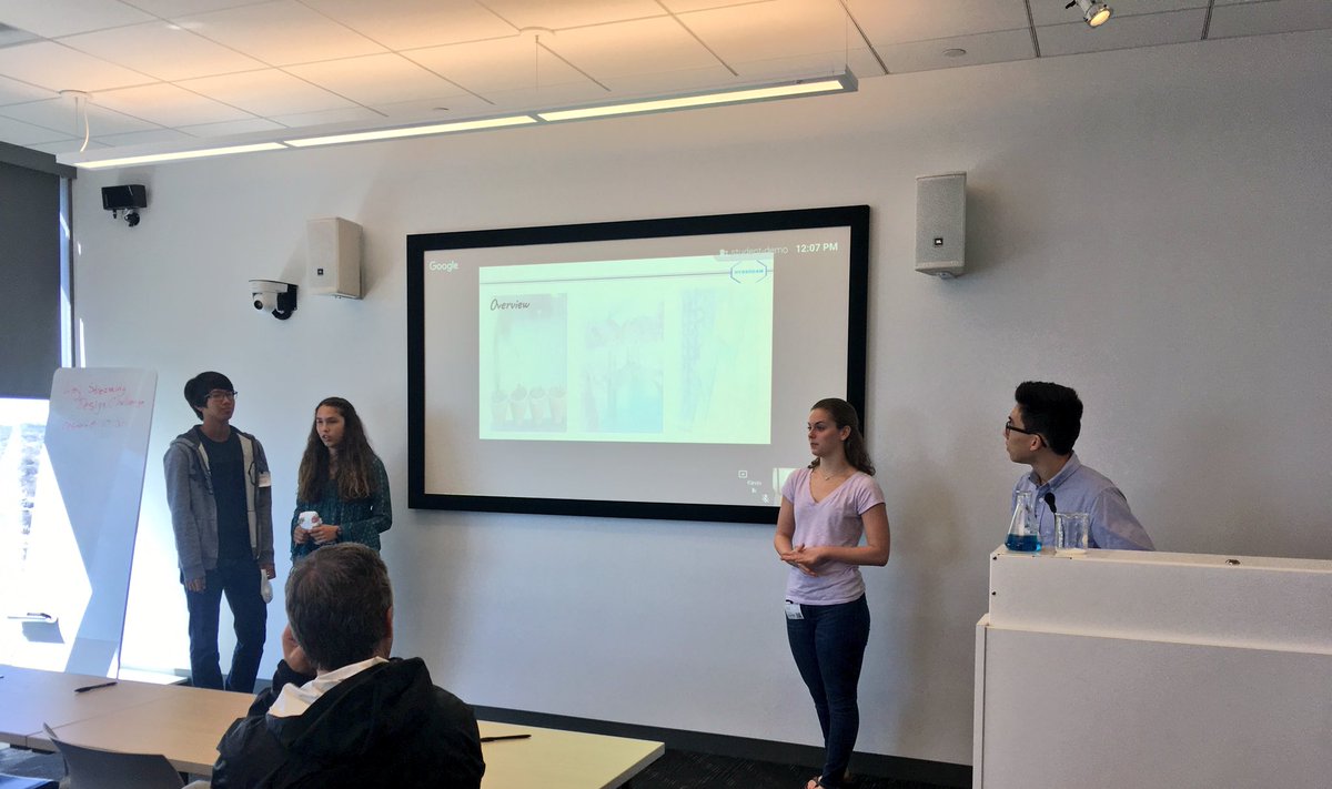 KleinISDLindsey's tweet photo. The #KleinWaterWarriors winners presenting their winning design @Google! Seeing them was so amazing! A definite #kleinpartypoppermoments! #KWWGoogle #promise2purpose https://t.co/ONglEC4o9S