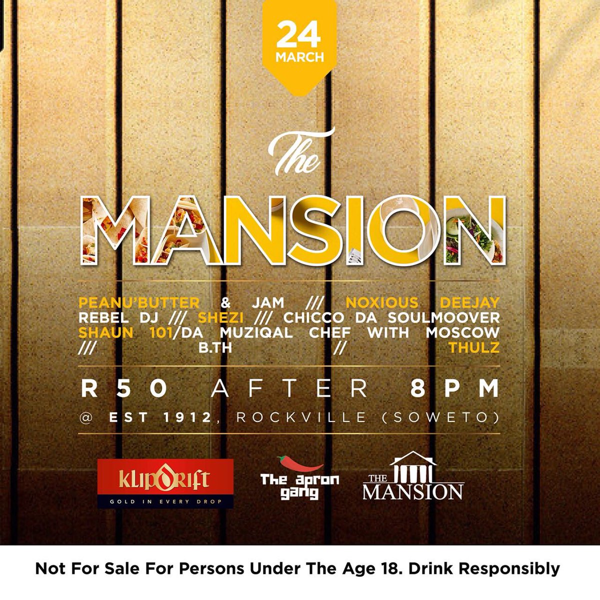 TankM_'s tweet photo. Itโs gonna be lit ๐ฅ๐ฅ๐ฅ๐ฅ๐ฅ
#TheMansion24March #Est1912 https://t.co/MoNokLxRgg