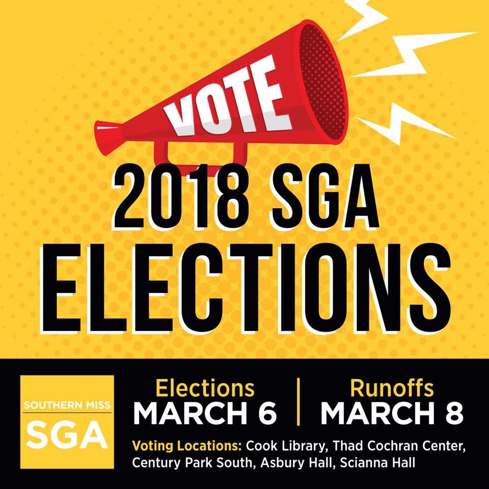 Go vote today for our next SGA Vice President, who will lead the next Senate body!