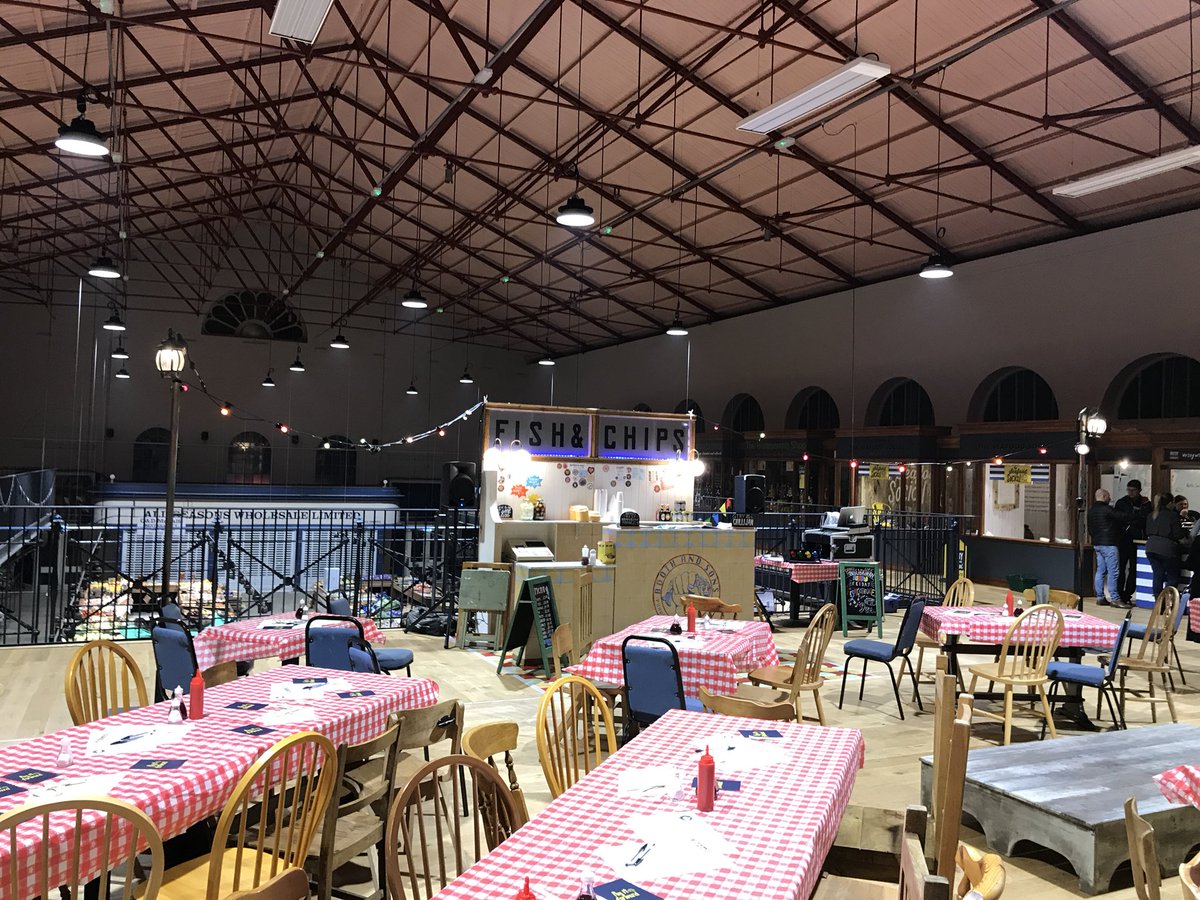 #ChipShopChips in the Market Hall in Scarborough <a href="/thesjt/">Stephen Joseph Theatre</a> <a href="/bottc/">Box of Tricks</a>