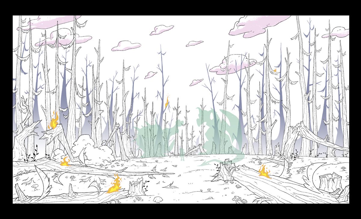Here's some more Background Layout I did for Harpy Gee, created by @potatofarmgirl is now live on YouTube! ??✨ https://t.co/pi8sSGn7iX   #NickAnimatedShorts 