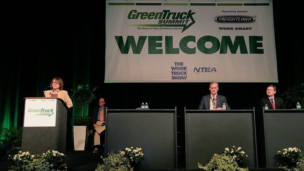 Cummins's tweet image. Julie Furber on offering customers a variety of powertrain solutions, including electrification: “At Cummins, we’re moving from a one-size-fits-all model...into a model where a plethora of solutions will be available to customers.”