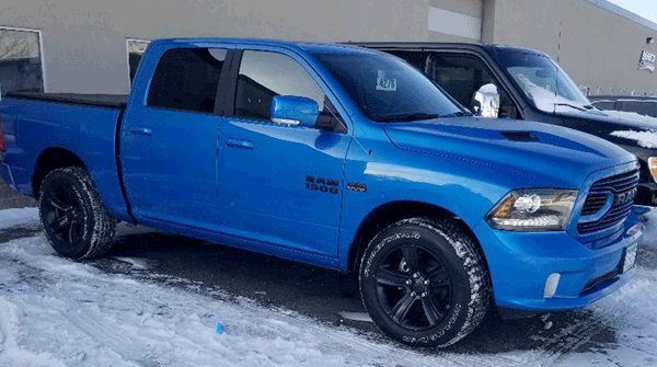maaco's tweet photo. Shoutout to the shop at Maaco (Burnsville, MN) for the slick new blue #Maacover on this Dodge Ram. Nice work, you guys! https://t.co/oUOy7pg63a