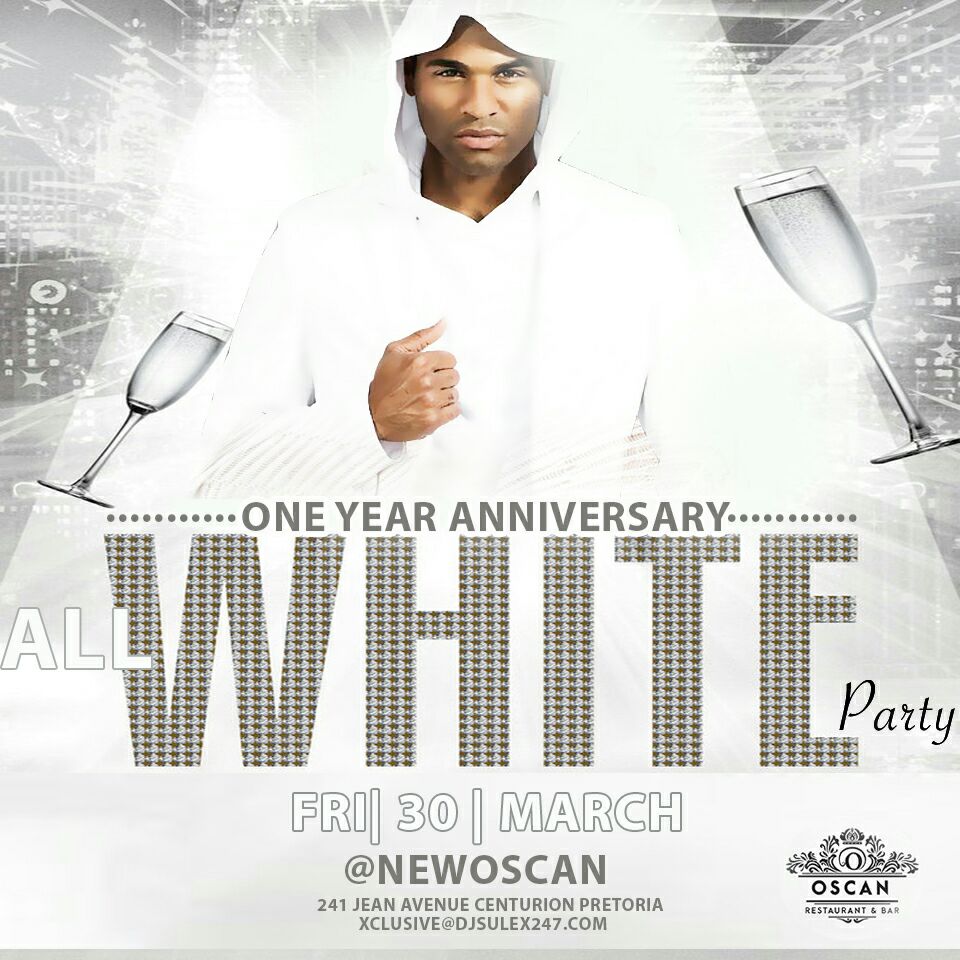 OscanLounge's tweet image. #Oscan@One join us celebrate The All White One Year Anniversary Experience set to be lit 🔥#Savethedate @DJSULEX @WhatzupTshwane @djbiggie4u @dj_harbokey @DjMaxxystarboy @miistacash @makielicious @DjBobsir @cleoseutlwetse @luccigucci84 @gbangucci @Medoskyone @kilondodana