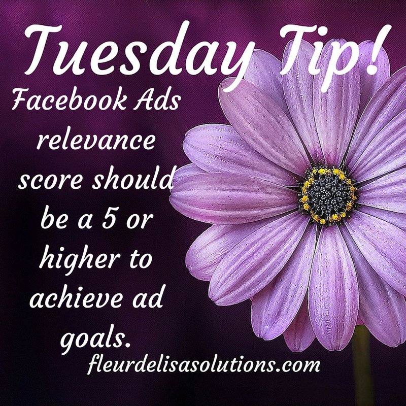 Lisa_Balthaser's tweet photo. Facebook Ads #relevancescore should be at least 5. Anything less and you are not on target in reaching your desired #audience . The higher the score, the better the ad should perform. #FacebookAds #SmallBiz https://t.co/a6S7ZYwcFR