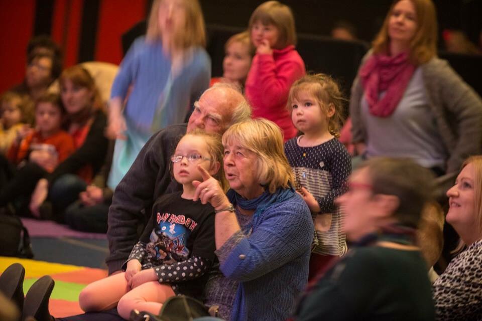 OrchestrasLive's tweet photo. Some photos from #OLsoundaround in #Carlisle where our audiences got to meet the @rpoonline try instruments and take part in the performance. Join us on Sat 10 Mar in #reading for our next relaxed family concert @BMaestros @ClassicalRdg https://t.co/fZs7An0Nre https://t.co/6vjWQD5mIn