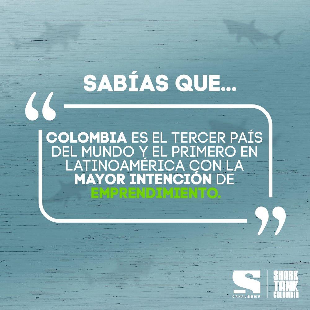 sharktankcol's tweet photo. #SharkTankCol apunta a exponer lo mejor del talento 🇨🇴  en el mundo de los negocios. por @Canal_Sony

Todos los VIERNES 8 pm Col/Per, 22 hrs Arg/Chi 🦈

@torrenegra @julitabarreto @_MauricioHoyos @ricardoleyva @fkanayet https://t.co/oWNUhHQV6L