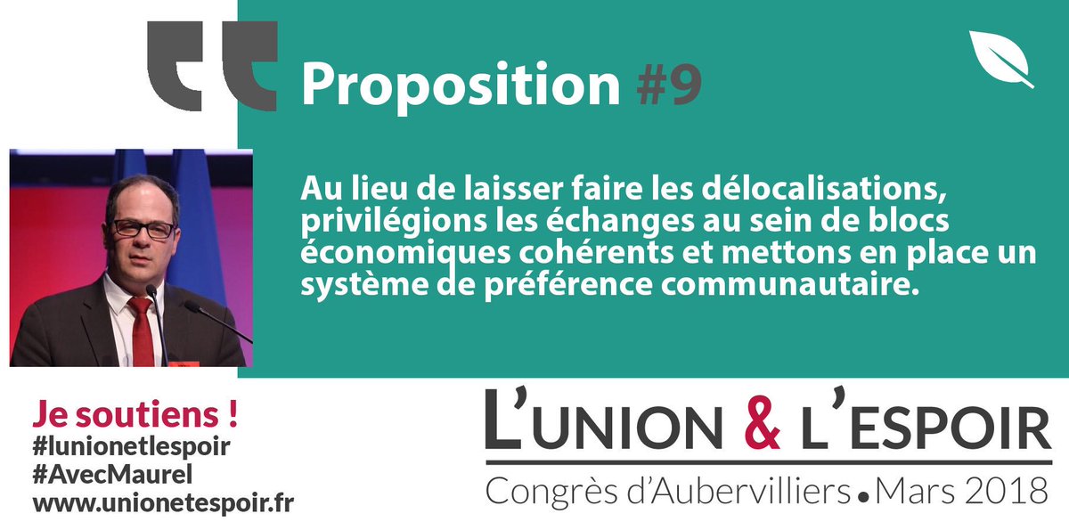 UnionetEspoir67's tweet photo. #Proposition9 - Encadrer le #libreechange et favoriser la préférence communautaire #UE #Europe #EchangesCommerciaux #CommerceInternational #Régulation #lUnionetlEspoir #AvecMaurel #CongrèsPS @emmanuelmaurel @Union_et_Espoir @partisocialiste https://t.co/CkqK7ftnml