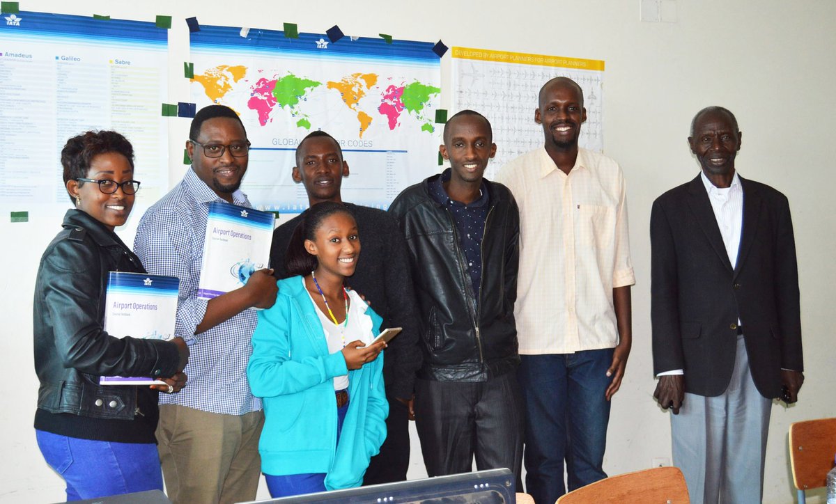 CyrilNdegeya's tweet photo. Today was a happy day for us, after succesfully passing our #IATA/AirportOperations international exam from the IATA Center at @UTB_Rwanda. @FlyRwandAir @RwandaCAA @JonRHowell @IATA #groundhandling #rampservice #aviationbug #aviationlove #youthinaviation https://t.co/rwsY9cImCd