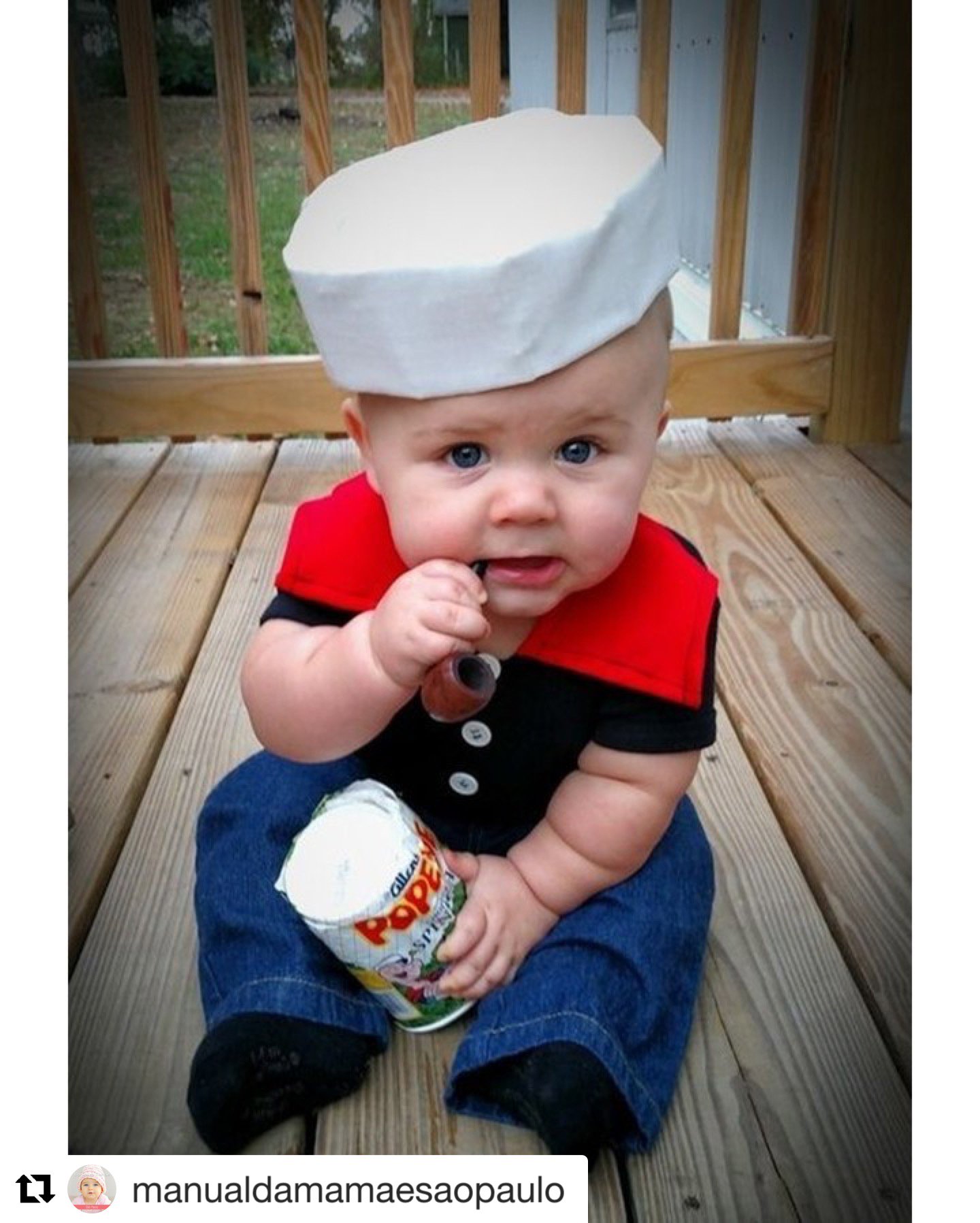 Popeye the sailor man baby costume Clearance
