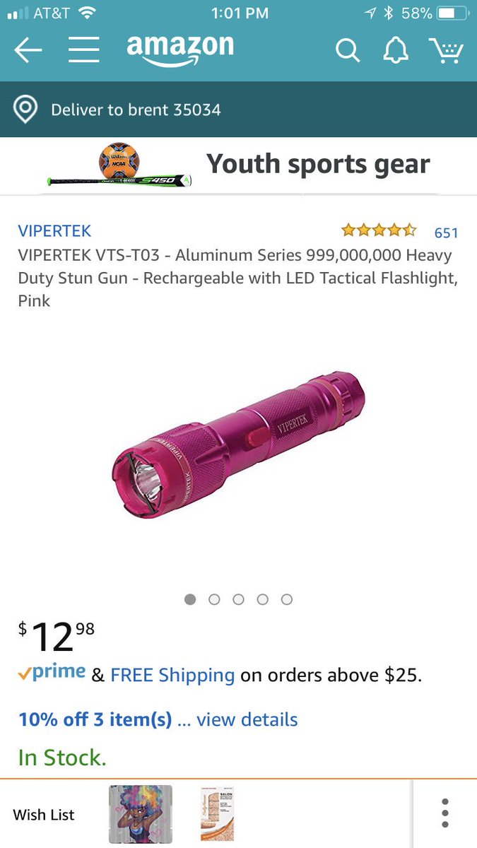 Also tasers and stun guns. Please store these properly and out of reach of children: