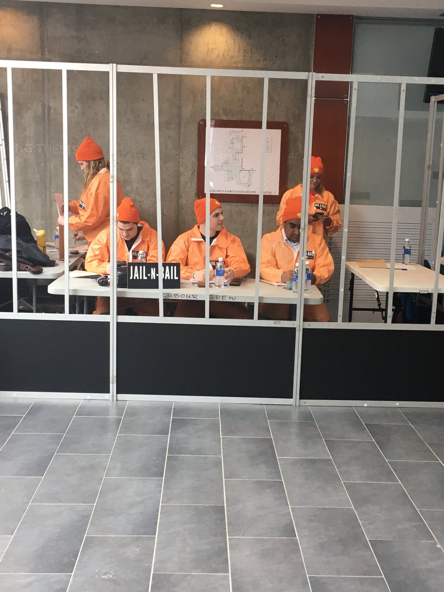 UofRrelay's tweet photo. Our Jail N’ Bail starts now! Come make your way down to RIC and help get these jail birds out! https://t.co/td9EQJlPI3