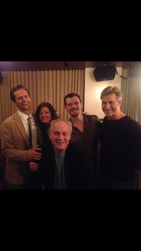 SaxonKate's tweet photo. A mini @mafiagame reunion - #johndonovan #giorgi & #salmarcano #vitoscaletta @SohoHouseLA reminiscing good times #happydirector https://t.co/b3ThdJUXNr