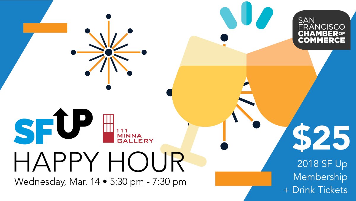 SF_Chamber's tweet photo. Meet other like-minded young professionals, including our leadership committee, during this kick-off member drive and happy hour! Register here: https://t.co/ieb18xfcgY #SFUp https://t.co/TprgyebC2W