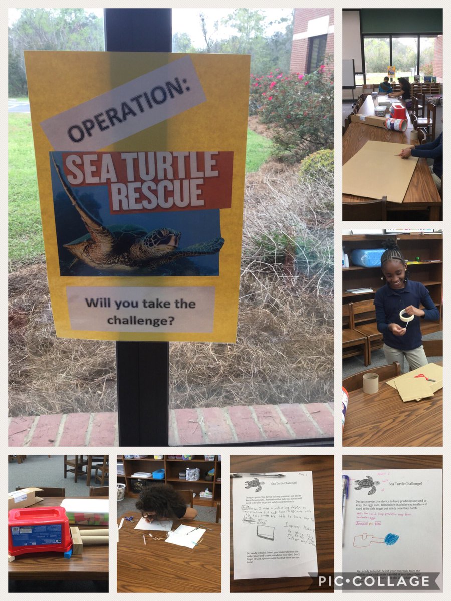 Students take the challenge!!! #SeaTurtleRescue #makerspace #coastalsustainability