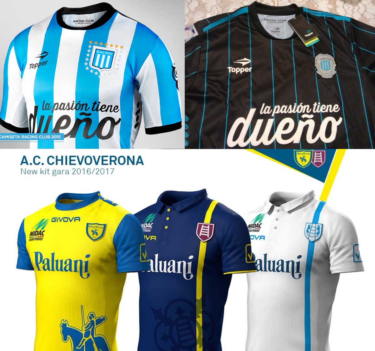 PaladarNegroWeb @gabrielrosmega @LaCasacaBlog @Centrojas @TotoSismondi  @LucasCa85062726 @DiegoBarceloDH @clubdouglas Racing uso un viejo escudo  también. El Chievo Verona lo hace desde hace tiempo, incluso hasta en una  tercer camiseta otro escudo., image size:1200x1122