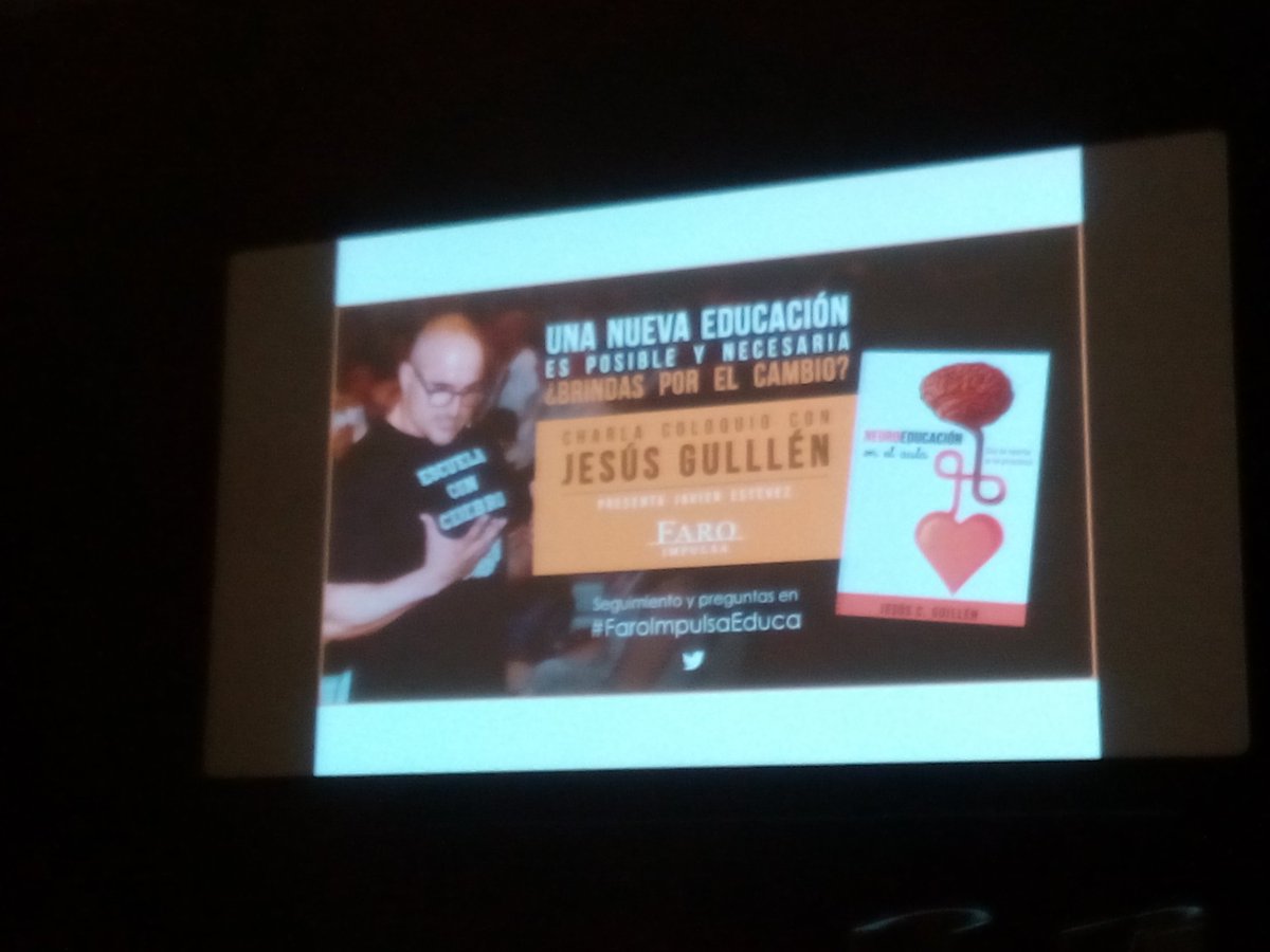 l_lagares's tweet photo. Todo listo para aprender sobre #neuroeducacion con Jesús Guillén gracias a #FaroImpulsaEduca y @BancoMediolanum #innovacionenlasaulas https://t.co/EJOWsrXzBw