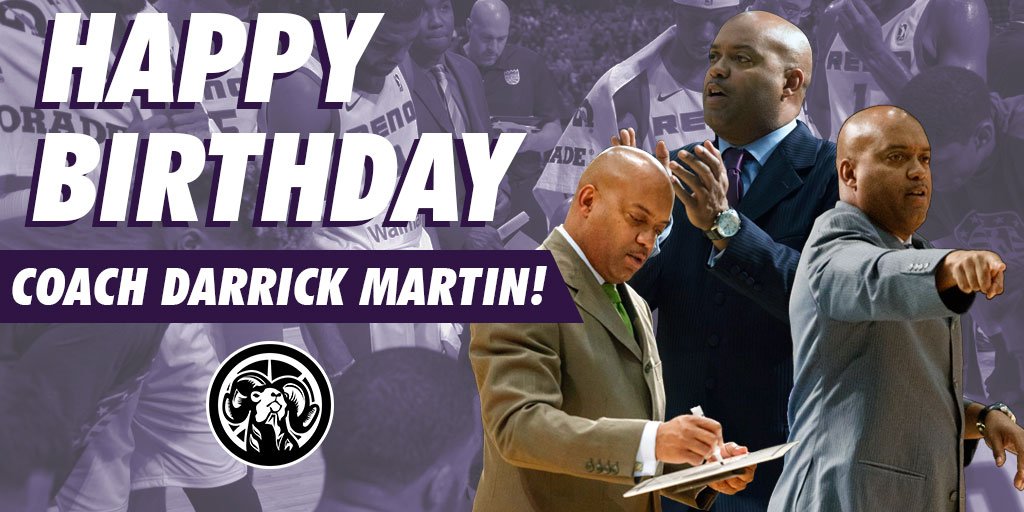 Bighorns fans, to wish Coach Darrick Martin a Happy Birthday!  