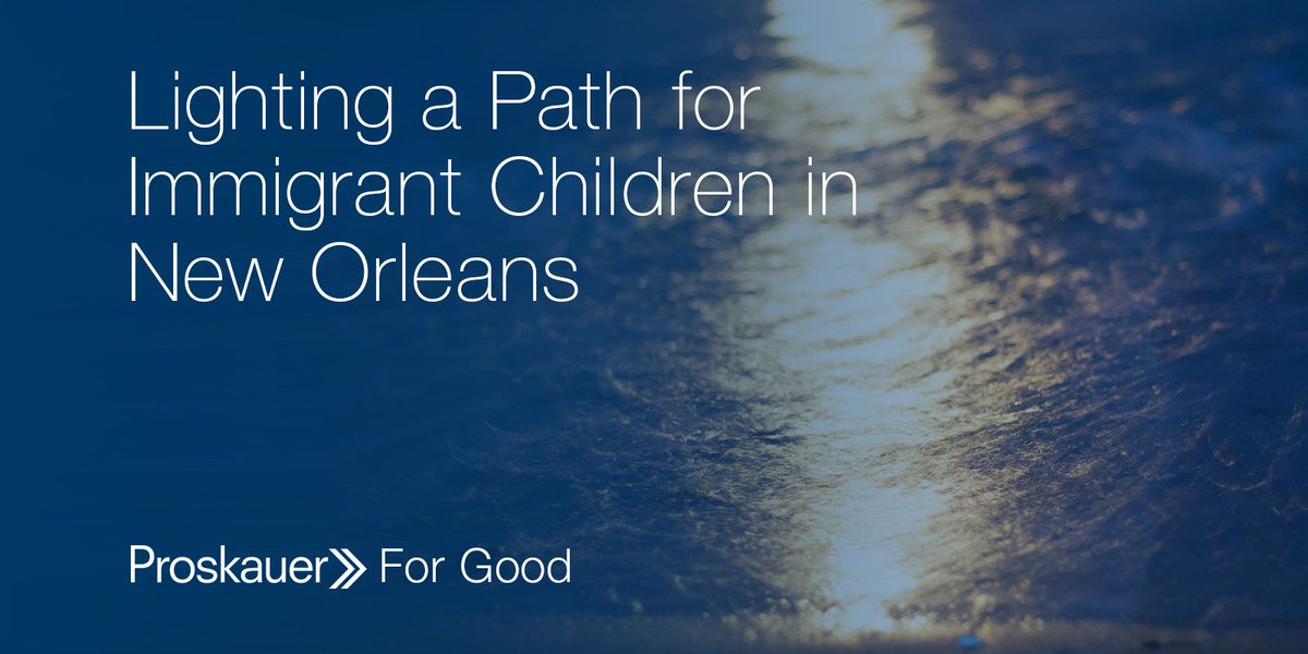 Proskauer4Good's tweet photo. In our latest #ForGood post, Gillian Egan discusses our longstanding #probono relationship with @CatholicCharitiesNO https://t.co/03xmx8vXit https://t.co/Z01hMyvNIf