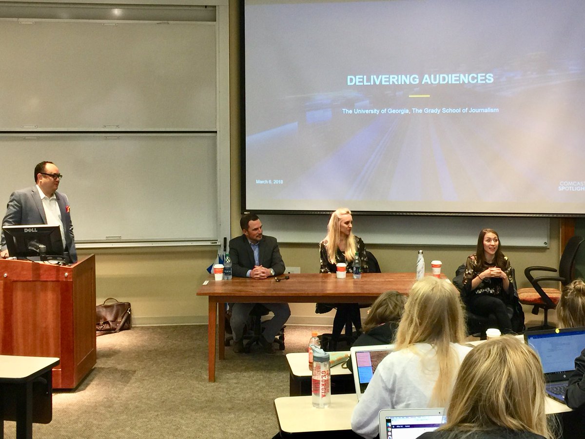 drjoephua's tweet photo. Thank you to #adpr5710 @ComcstSpotlight guest speakers on industry trends in #mediasales and #Audiencedelivery @HayleyHinson1 @RobinAnnHoutsma @B_Greathouse Sean Jones #advertising #accountmanagement #media #accountstrategy #DigitalStrategy @AdPR_UGA @UGAGrady https://t.co/3gCzKMXYTf