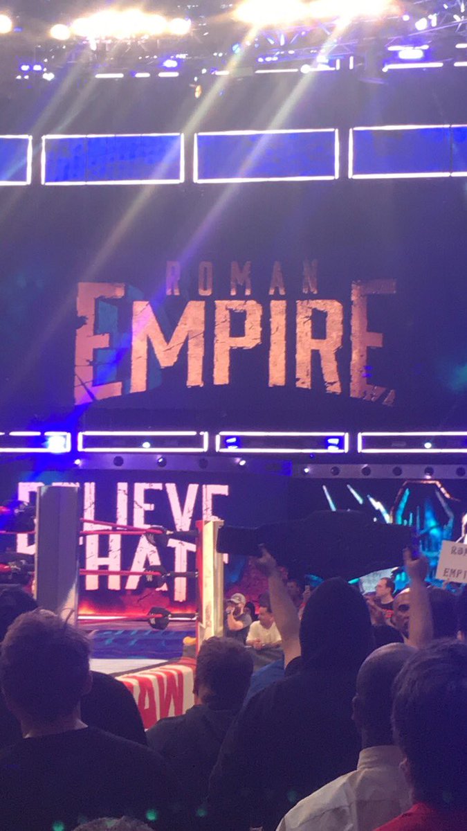 kirchner1220's tweet photo. My favorite part of last night😍😍 @WWERomanReigns #RawInMilwaukee #MondayNightRAW https://t.co/gWAliTV44J