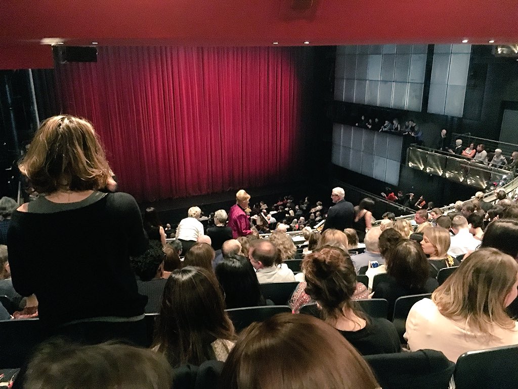 Sadlers_Wells's tweet photo. It’s a packed house for the opening night of @BalletBC triple bill here! Tune in for our live Q&amp;A after the show and tweet us your questions using #AskBalletBC https://t.co/eyb0yGkeER