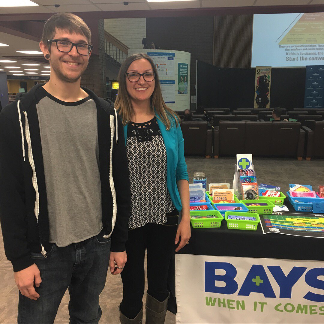 Confederation's tweet image. Thank you to Marcus Agombar &amp;amp; Ashley Brimmell from @tbaysafe and Jayal Chung from the Northwestern Ontario Women’s Centre for being part of our Speaker Series for Sexual Assault/Sexual Violence Awareness and Prevention Day. Link to presentation: bit.ly/2oKu0TW