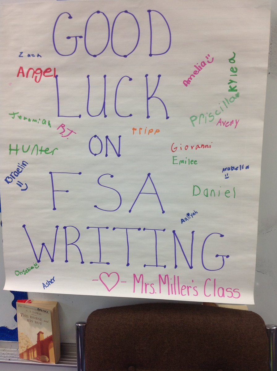 RowenaBalint's tweet photo. Treats from Mrs. Miller's class for FSA Writing today! Helped us ROCK THE WRITING! Yum! @millerc3rd #educatinghornets #fifthgrade #sothankful https://t.co/dmtiPJH9cQ