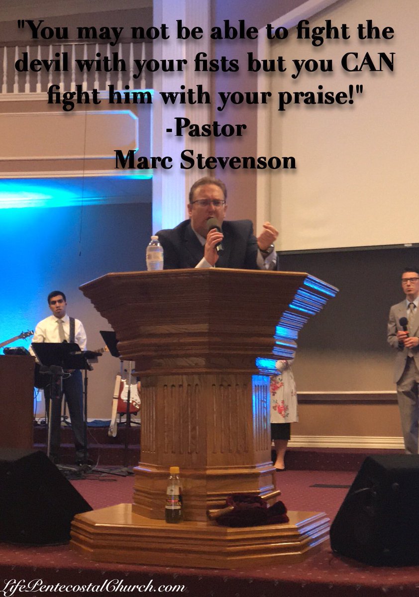 MidCitiesC's tweet photo. "You may not be able to fight the devil with your fists but you CAN fight him with your praise!"
-Pastor Marc Stevenson

#LifeUPCI #FightWithPraise https://t.co/1OY1245ngN