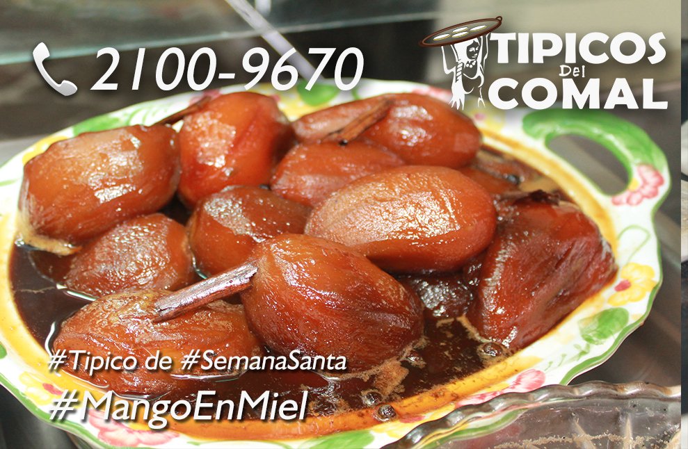 Tipicosdelcomal's tweet photo. Cual es tu #Tipico Favorito de #SemanaSanta 👍#JocoteEnMiel #MangoEnMiel❤️? https://t.co/Xpjl1bcfhj